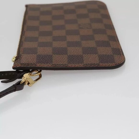 LOUIS VUITTON Damier Ebene Neverfull PM Pouch Pouch LV Auth - Picture 6 of 16